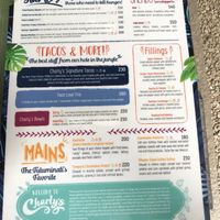 Menu January 2020 at Charly's Vegan Tacos - Food Truck in Tulum