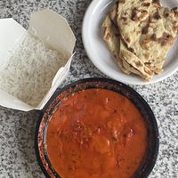 tofu masala with rice and tandoori roti  at Curry Leaves in Tampa
