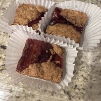 Vegan Raspberry Bars  at Mary's Market Bistro Cafe - State St in Rockford