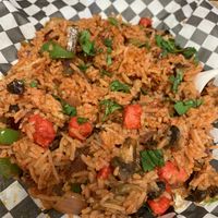 Kalga Biryani - delicious with a bit of spicy heat! at Veggie Flames in Mississauga