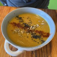 Sopa de calabaza / Pumpkin Soup  at Curcuma in El Chalten