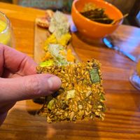 Seed crackers at Curcuma in El Chalten