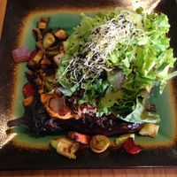 Stuffed eggplant at Curcuma in El Chalten