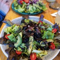 Delicious salad at Curcuma in El Chalten