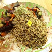 Eggplant dish at Curcuma in El Chalten