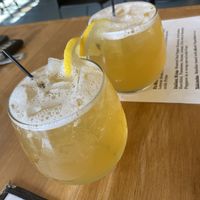 Green tea cocktail  at Root in Lancaster