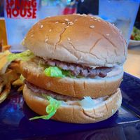 Big mic burger  at Root in Lancaster