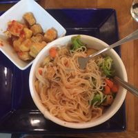 Super yummy rice noodles & tofu at Root in Lancaster