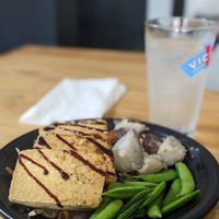 Tofu with mushroom salsa at Root in Lancaster