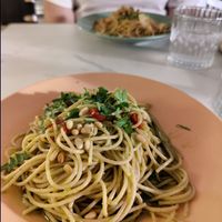 Pasta at Kohvik Must Puudel in Tallinn