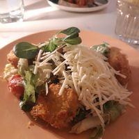 Vegan caesar salad at Kohvik Must Puudel in Tallinn