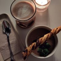 Mushroom Soup at Kohvik Must Puudel in Tallinn