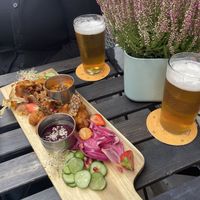 Vegan sharing board   at Kohvik Must Puudel in Tallinn