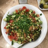 King salad! So good at Hummus Eliyahu - Yokneam in Yokneam