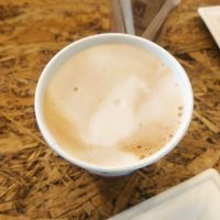 Vegan cappuccio o with soy milk at Basilico Food - Via Massarenti in Bologna