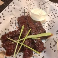 Delicious vegan ribs at Make No Bones in Sheffield