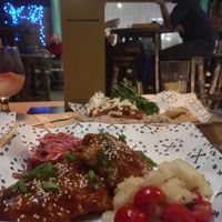 Tropical chicken at Make No Bones in Sheffield