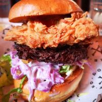 Tinsley Tower Burger at Make No Bones in Sheffield