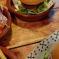 Double cheeseburger at Make No Bones in Sheffield