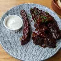 Seitan 'ribs' at Make No Bones in Sheffield