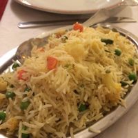 Rice and vegetables vegan at Yoga Ristorante Indiano in Trieste