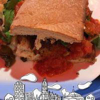  Vegan Eggplant Grinder on Gluten Free Roll at Pizza D'Action in Holyoke