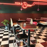 The cutest little diner at Pizza D'Action in Holyoke