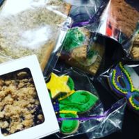 mardi gras day!!!vegan cookies and all jobs if DELICIOUS treats!  at Kahiau Organic Sweet Treats in Virginia Beach