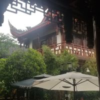 View from restaurant at Wenshu Temple Restaurant 心香 in Chengdu