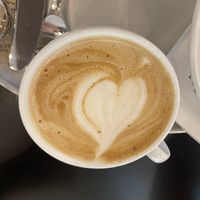 Vegan Cappuccino  #Veganuary at Hiltl - Dachterrasse in Zurich