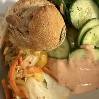 salad  at Hiltl - Dachterrasse in Zurich