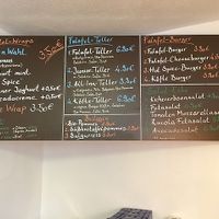 Menu (12/2018) at Mr Falafel in Schweinfurt
