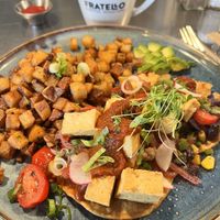 Vegan « Huevos » Rancheros   at Blue Star Diner in Calgary