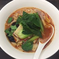 hot and sour noodle soup  at Hé Shùn Xiāng 和順鄉雲南特色素食 in Taipei