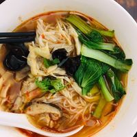 Sour and spicy noddle soup.  at Hé Shùn Xiāng 和順鄉雲南特色素食 in Taipei