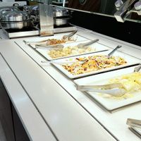 excerpt of buffet table at Seoul National University Vegan Buffet 서울대학교 채식뷔페 in Seoul