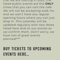 *MUST BOOK BEFOREHAND. at Secret Creek Cafe in Lithgow