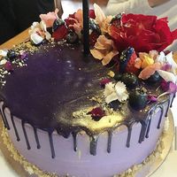 Custom ordered cake chocolate with vanilla buttercream at Secret Creek Cafe in Lithgow