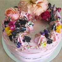 Custom ordered cake - cookies and cream at Secret Creek Cafe in Lithgow