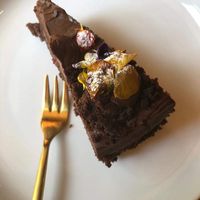 Choc cake at Secret Creek Cafe in Lithgow