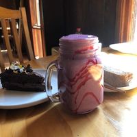 Berry smoothie at Secret Creek Cafe in Lithgow