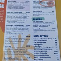 Sorry forgot to take photos of the food, so here's the bruch menu instead at Spice Box in East London