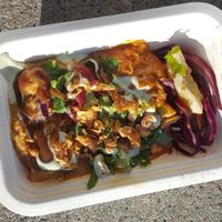 Jackfruit curry and korma at Spice Box in East London
