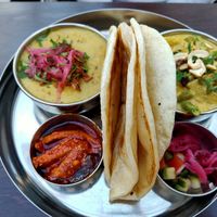 South Indian Brunch Thali at Spice Box in East London