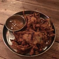 Onion Bhaji  at Spice Box in East London