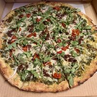 Green Wilder Vegan Pizzaa  at Solstice Pizza in Hood River