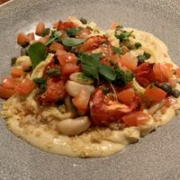 Fettuccine Alfredo made with cauliflower and almond sauce   at Farelli's Trattoria in Queenstown