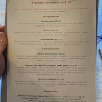 (Dutch) Menu as of 1-08-2022. They also offer a English version of the menu.  at Bloem in Amsterdam