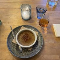 Vegan crème brûlée.  at Bloem in Amsterdam