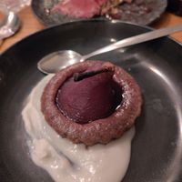 Sticky pear cake and frozen berry pie at Bloem in Amsterdam